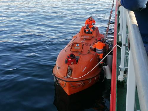 trasferimento del personale dalla stazione Mario Zucchelli alla nave Laura Bassi