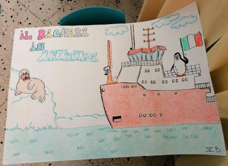  Nave rompighiaccio Laura Bassi - disegno realizzato dagli studenti della quinta A e quinta E scuola primaria Bagnera di Bagheria (Pa) 
