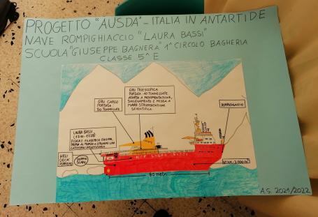 Nave rompighiaccio Laura Bassi - disegno